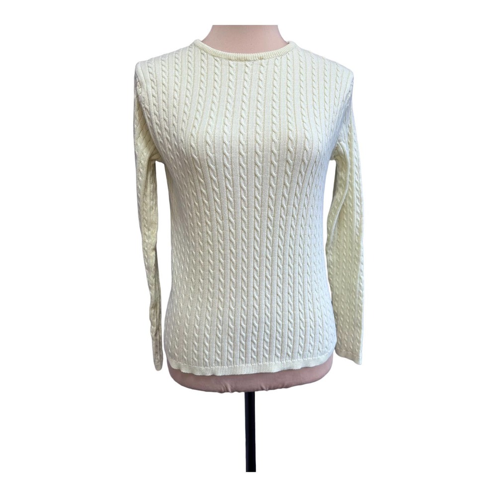 GAP Cable Knit Green Sweater, Size M